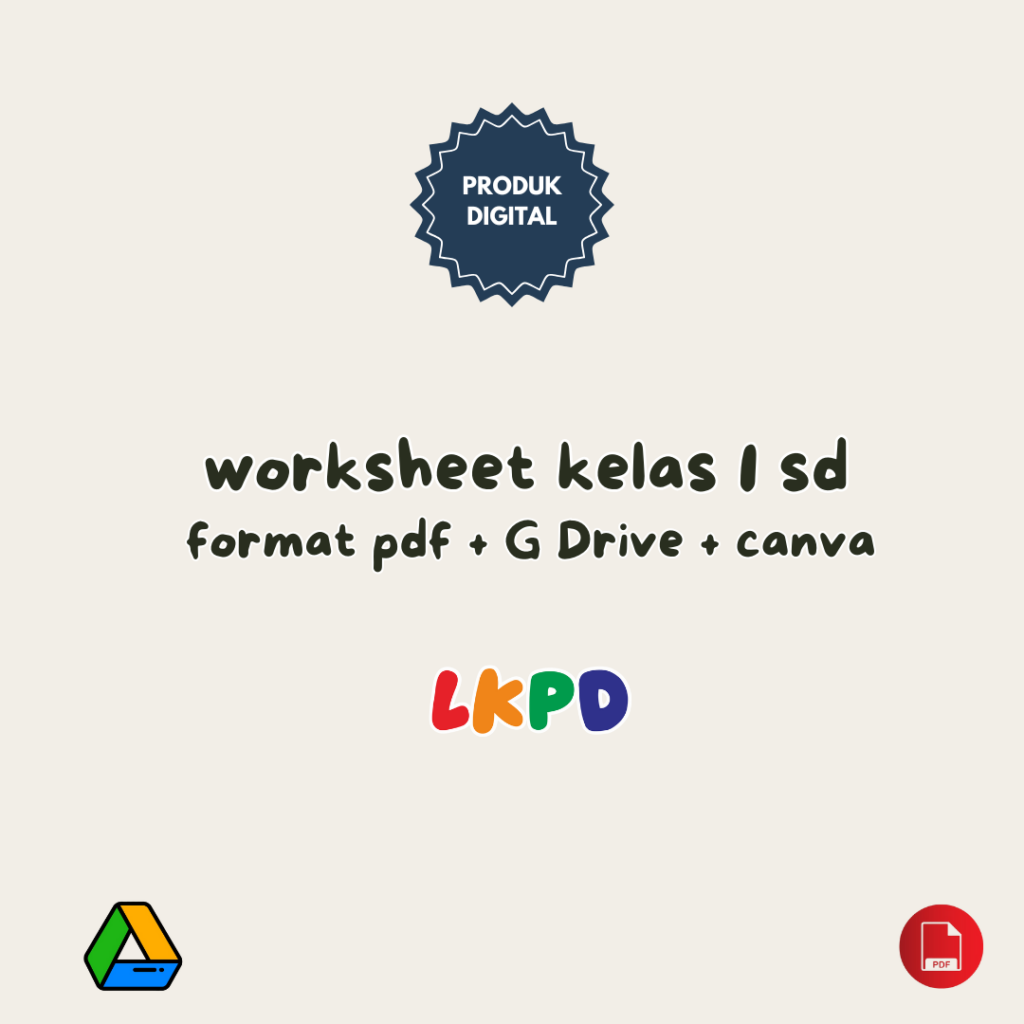 Worksheet Kelas 1 SD